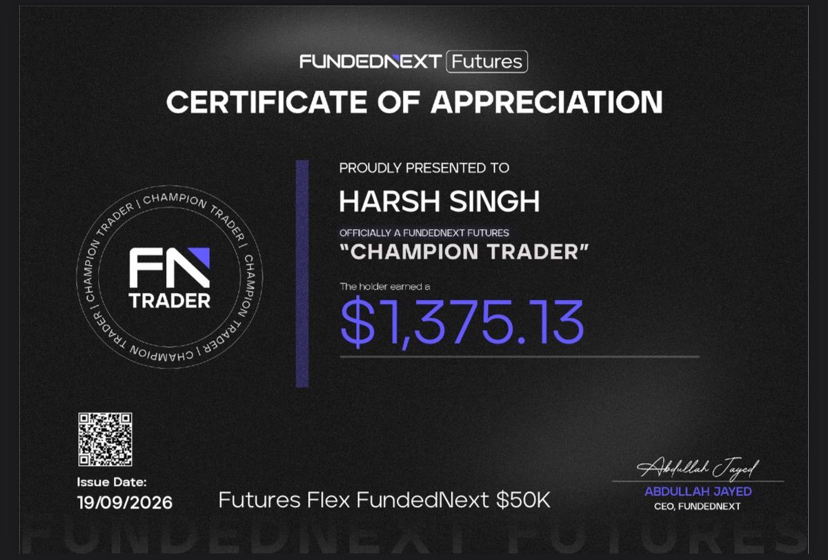 harshthe01's tweet photo. Received my 2nd payout with @fnfutures within 12hrs of request 👀

Let’s see how this month ends 🙌 https://t.co/K56LwAxAJo