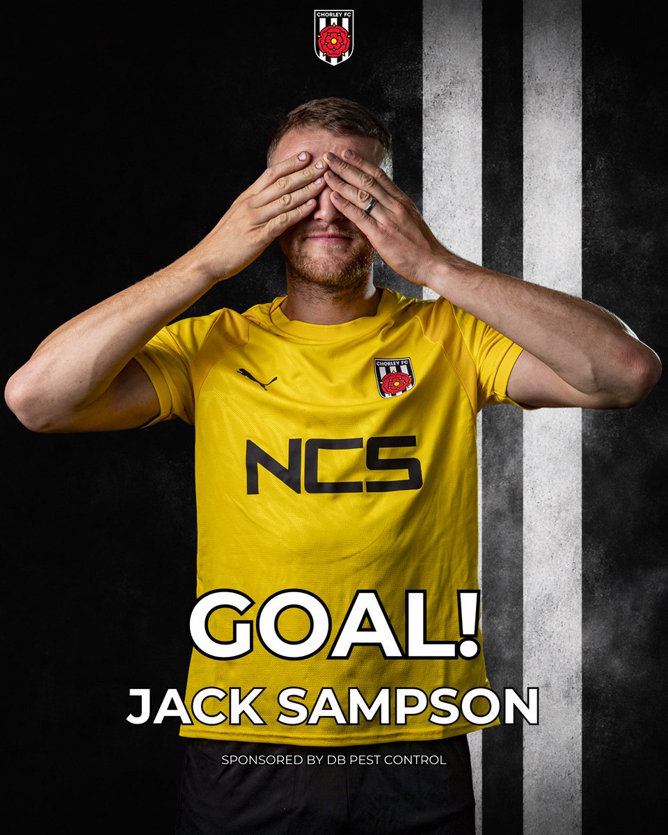 chorleyfc's tweet photo. 90’ | SAMPO!

No mistake this time from 12-yards and the Magpies take the lead!

💙 0-1 🐦‍⬛ 

#WeAreChorley https://t.co/fjnDWqINmI