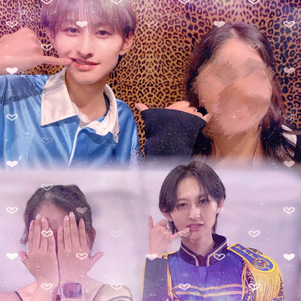 na_ono0406's tweet photo. 今日も郁弥きゅんかっこよかった🥰
ポーズ決まらんくて目瞑ってるから私が好きそうなポーズしてって言ったら
たまたまかなぁー初めてツーショした時のポーズだった😭😭
今日のカラコンカッコよかったなぁ👀聞くの忘れてた！！
23日は指定されたところに立っておきます笑
#ふみやくんと2026 
#松岡郁弥 https://t.co/vwPFk3BkxB