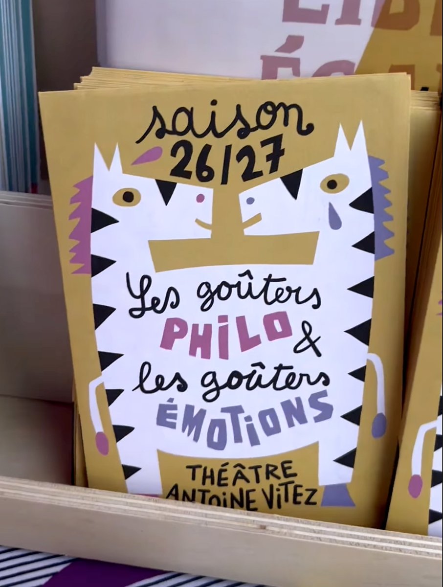 Dépliant "Les Goûters philo et les Goûters émotions".