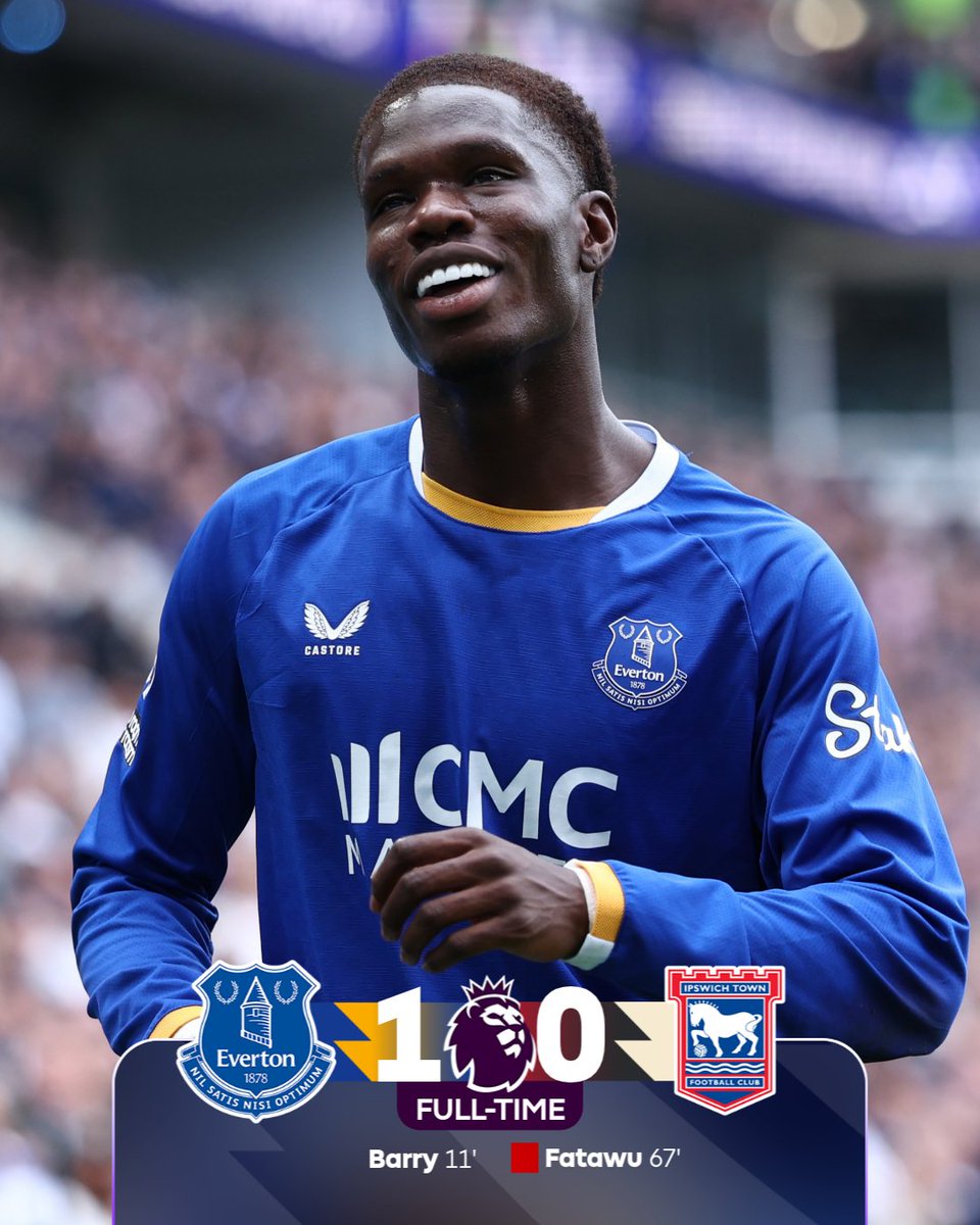 premierleague's tweet photo. Three points sealed for @Everton 🔵 https://t.co/3ZjEeryo3M