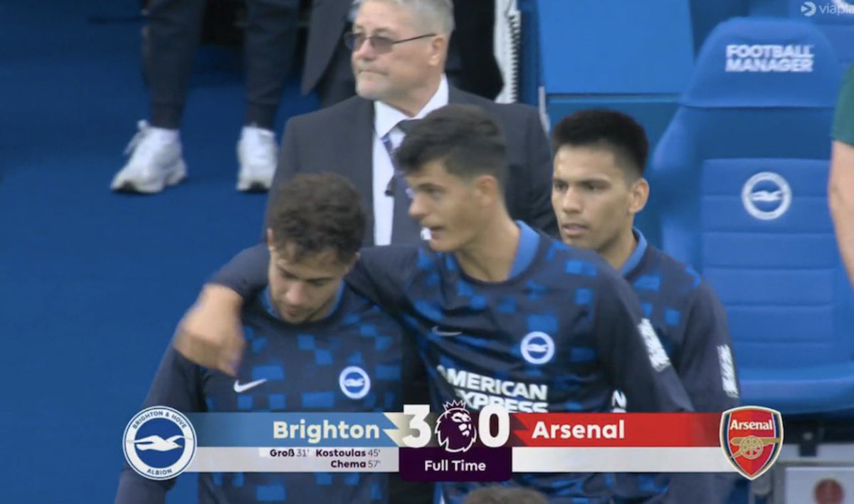 MrEmmanuelSport's tweet photo. 🚨 𝗙𝗧: Brighton 3-0 Arsenal.

ARSENAL SUFFER THEIR FIRST DEFEAT OF THE SEASON! 😳💥

Brighton completely stunned the champions! 🔥

#Arsenal #Brighton #premierleague https://t.co/eqcaRc982z