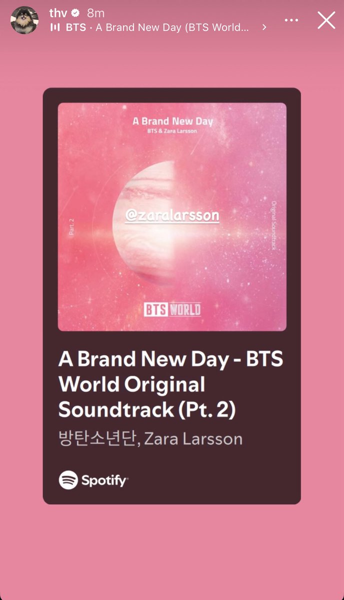 KTHIndonesia's tweet photo. Taehyung Instagram post 260919

🐯: @.zaralarsson 

Taehyung akhirnya ingat ada lagu ini. Apakah Taehyung sempat bertemu Zara Larsson? https://t.co/bI3zO0SqVy