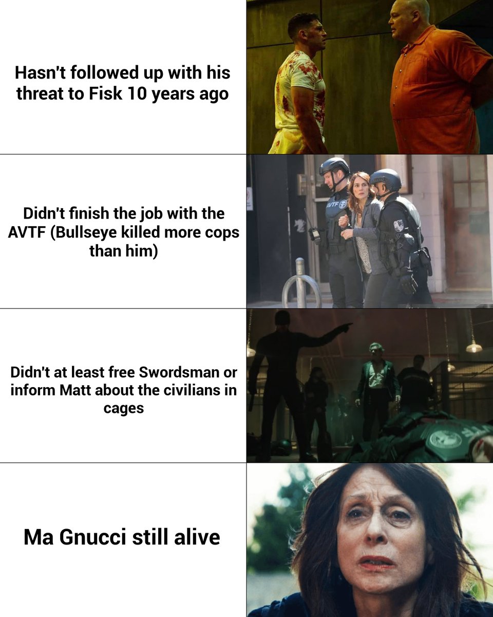 raqattack08's tweet photo. @hernandy_s MCU Frank Castle continues his streak of being a fraud 🤣 https://t.co/xdunYqZN2y