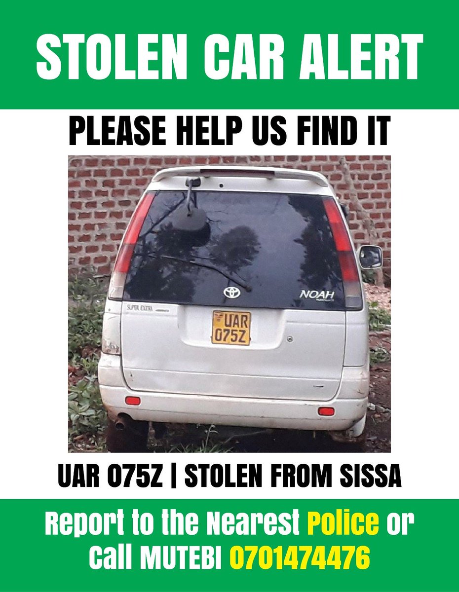 moskyeyune's tweet photo. Dear @PoliceUg @M_Kananura @BruceOinebye @AKasingye @AfandePolice @Mwesigwa_Frank1 @Damulira_Chris @Tom_Magambo please help in this hunt. https://t.co/9oGx1NbDMy