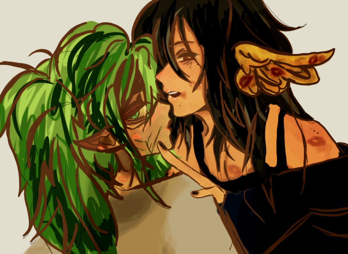 Brix_Brik's tweet photo. My everything hurts and I still don't like digital that much...
Its really rushed, but who cares
#naukosick (yuri of course, we love naukosick yuri in this house)
Why is everything so yellow? Dunno, I like yellow and this colours look funny https://t.co/wsJXFmradE