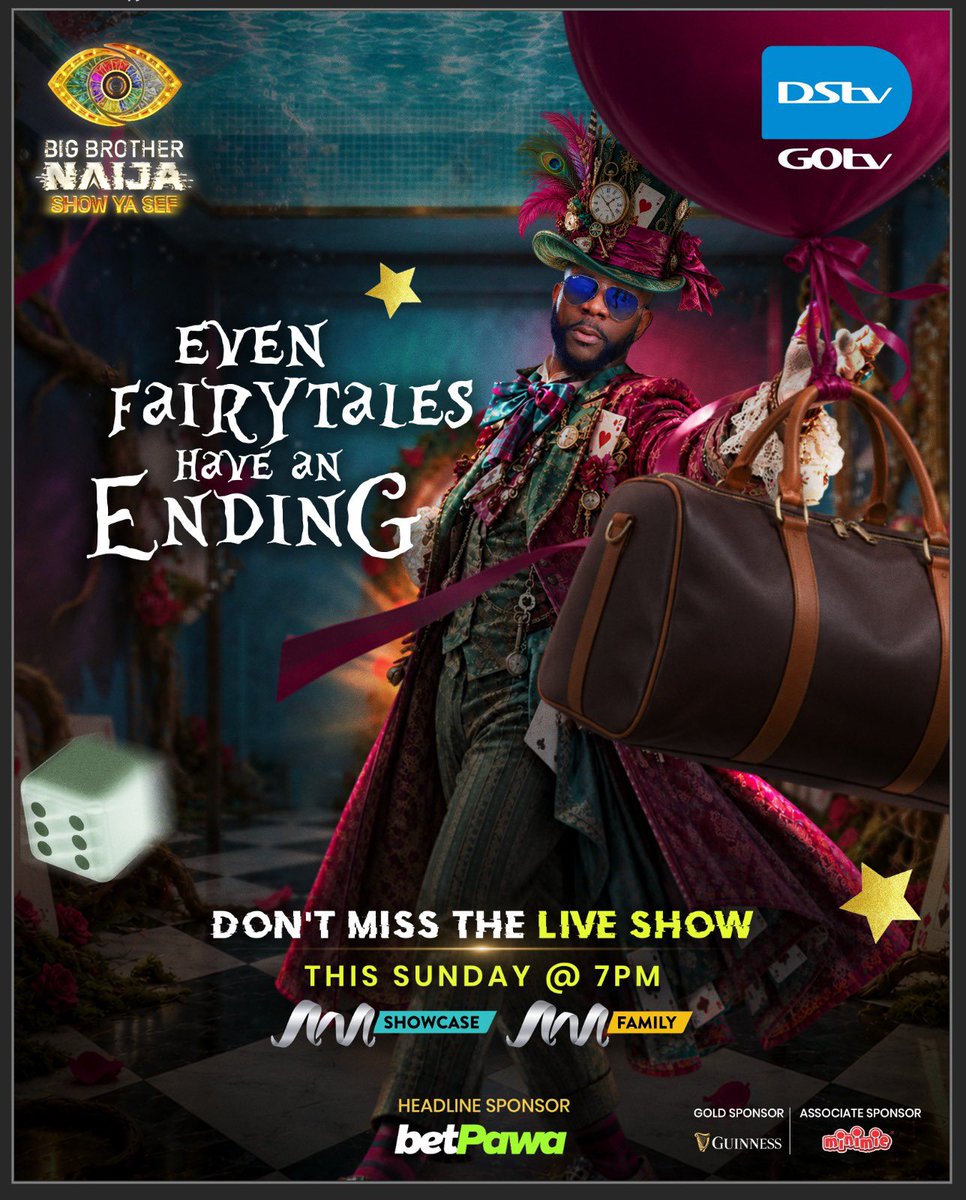 GOtvNg's tweet photo. Someone's fairytale ends this Sunday but who will it be? 
Catch the Live Eviction show on #AMFamily and #AMShowcase at 7pm #BBNaija https://t.co/TQThzLElLG
