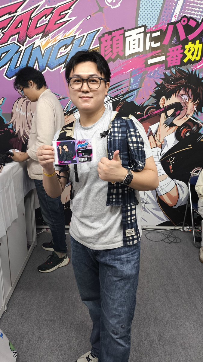 GameTone_punch's tweet photo. FACE PUNCHを体験してくださった皆さん、ありがとうございました
台風の影響により、9月20日がの最終日です！🌪️🎮
『FACE PUNCH』を一足先に体験できる最後のチャンスです
📸 写真を撮る → オリジナルファイターを生成 → すぐにバトル

📍 TGS 2026｜Hall 9・09-E83
📍 幕張メッセ
#東京ゲームショウ https://t.co/aKJUH7OCKj