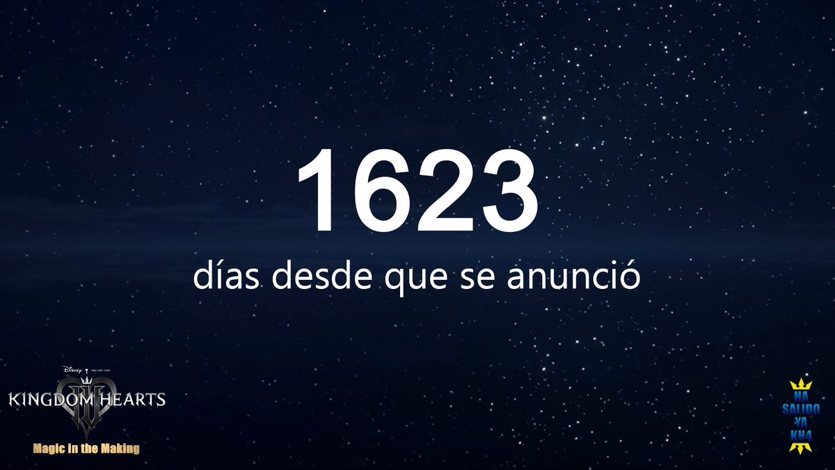 HaSalidoYaKH4's tweet photo. Han pasado 1623 días desde que se anunció KH4 en el evento del 20º aniversario. Aún no ha salido.
Han pasado 493 días desde que se anunció la cancelación de Missing Link.
#KingdomHearts4 #KH4 #KHIV #KingdomHearts https://t.co/VpIPE1uf83