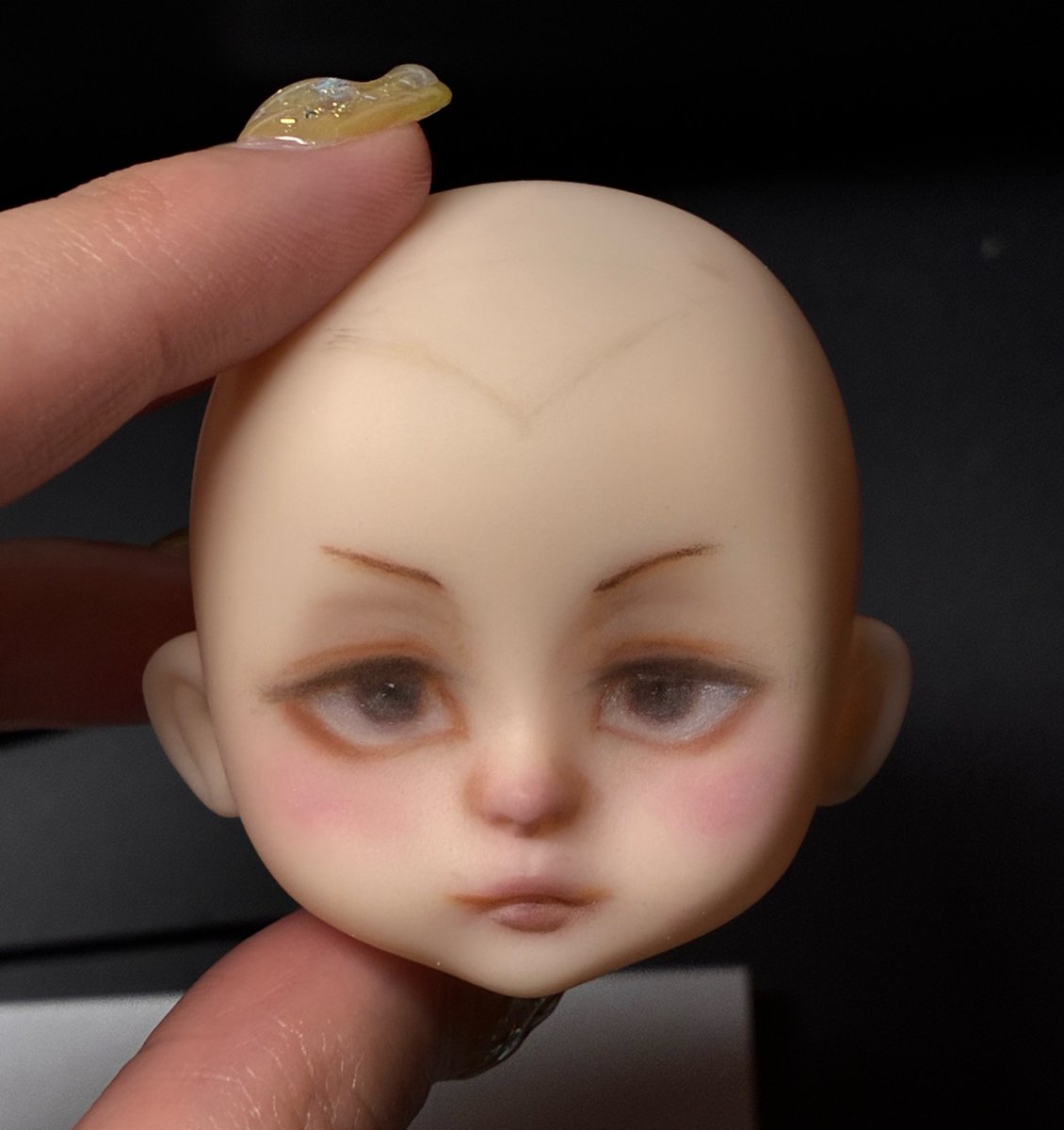 yukikonoad's tweet photo. 学習しなさすぎ。
腰痛い(座れ)
ちょっとパステルの黒が飛んだ汚ぇとこを掃除して
目に少しハイライトつけたら
お目目だけ一旦レジンかな。 https://t.co/9riAq4xziR