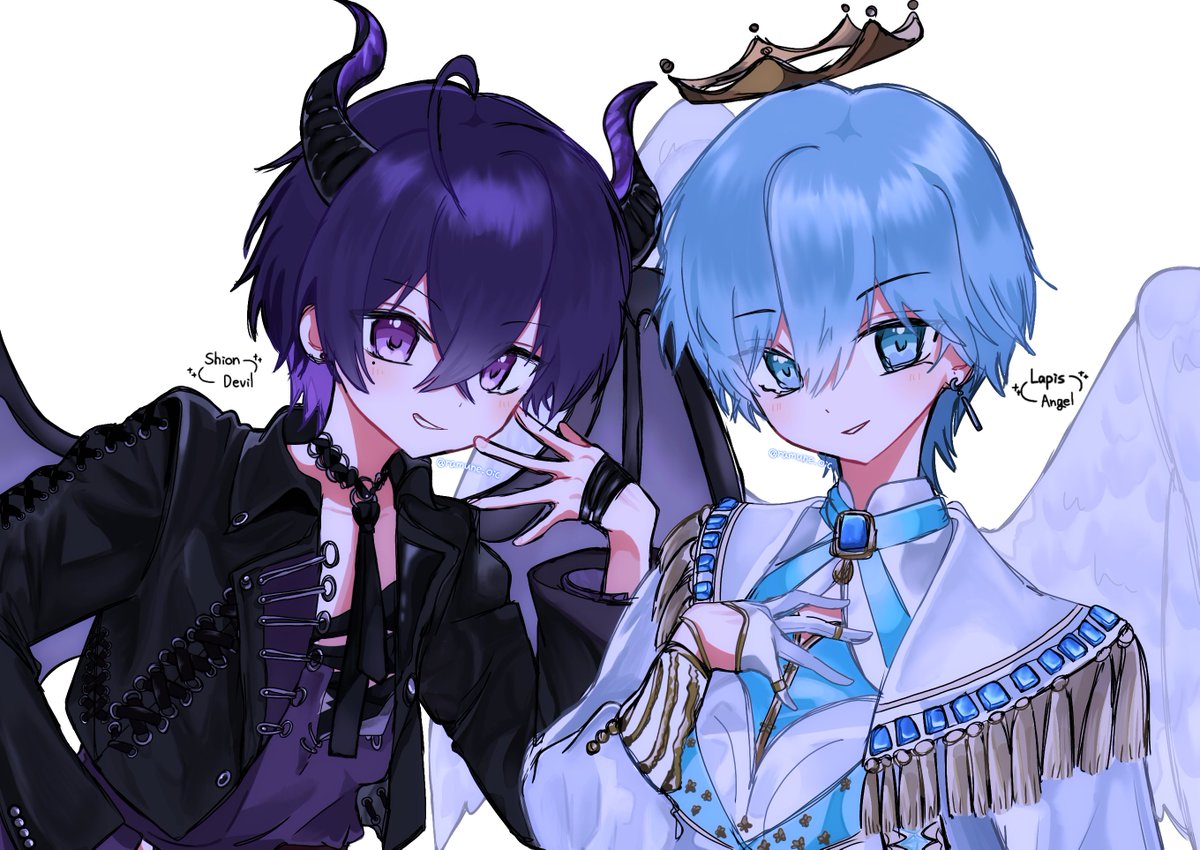 ramune_oic's tweet photo. 😈👼
#しおんあーと #らぴあーと https://t.co/9FX1XrL69X