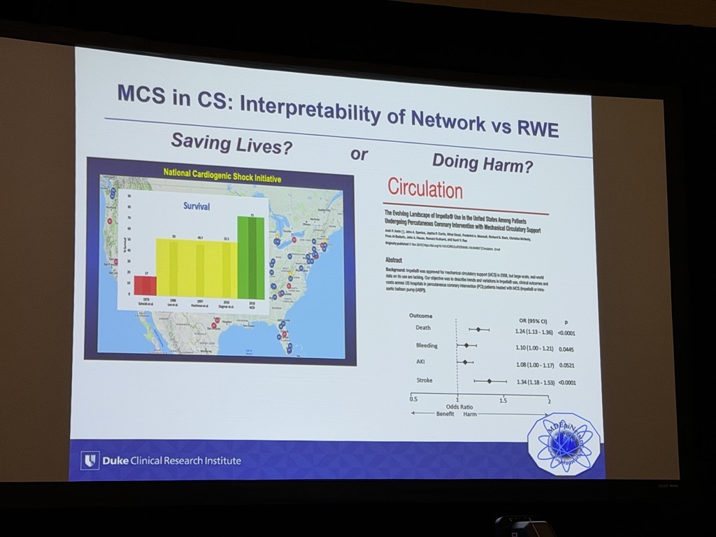 SCAI's tweet photo. From shock networks to shock registries: how can data move care forward?

Mitchell Krucoff, MD, MSCAI, discusses using registry data, data sharing, and benchmarking to inform quality improvement and clinical decision-making.

#SCAISHOCK @EDavisNurse @MohitpahujaMD @BilliaFilio @mwkrucoff @Ajar_Kochar @SarasVallabhMD @iyadisseh