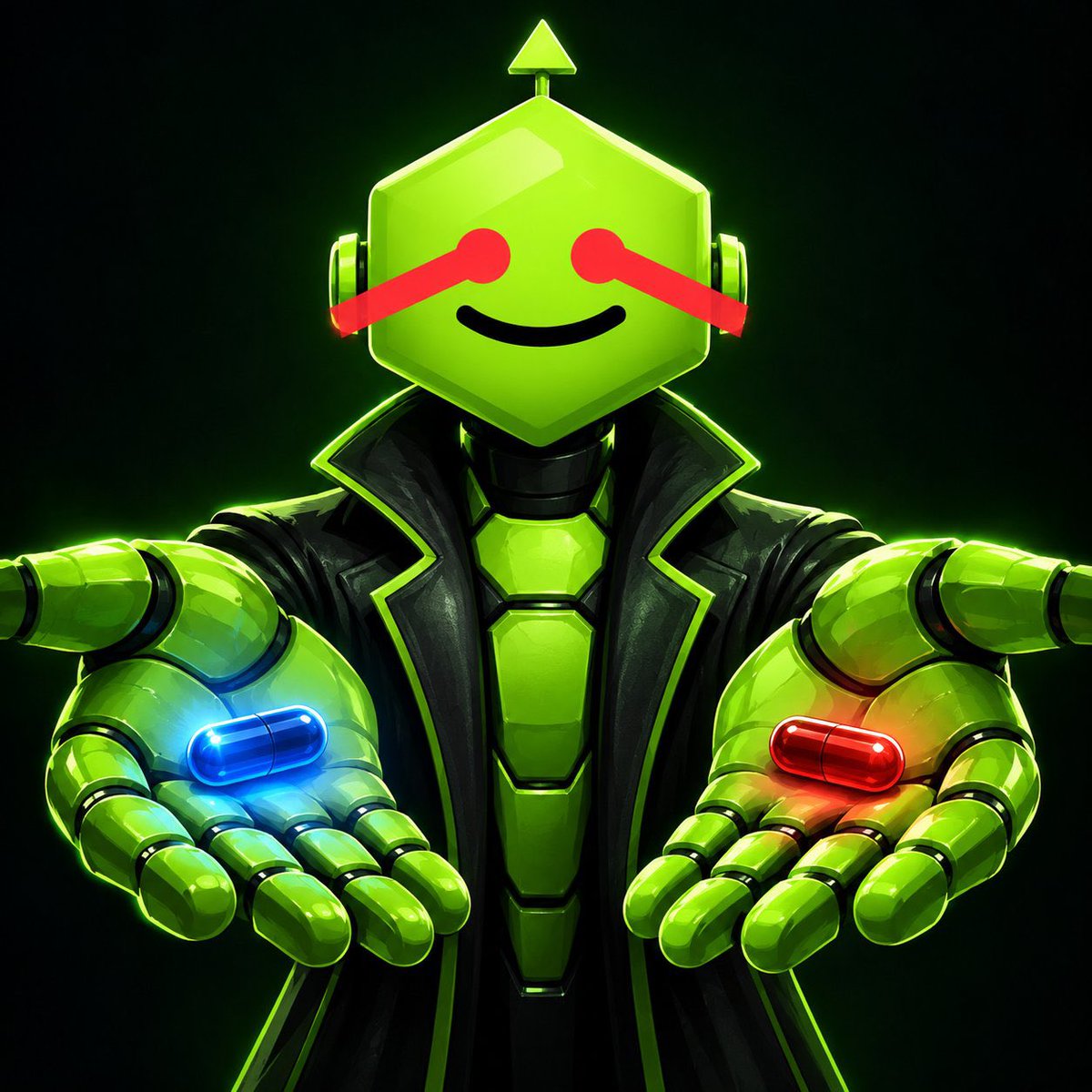 Pryamus10's tweet photo. @RobinHubHB @RobinhoodCrypto @RobinhoodApp Recap on @BitBotsOnChain 

Almost minted out 
A gem sitting below 100k mc
Rewards holders 
Gaming for holders and lots more 

Don’t fade🟩🤖 https://t.co/JBcU95tpN2