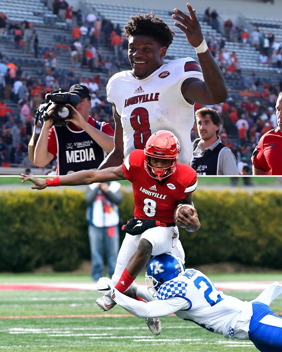 new_era8zza8's tweet photo. Lamar Jackson made it look easy at Louisville 🙌

📺: 2025  – April 24-26 on NFLN/ESPN/ABC
📱: Stream on https://t.co/I5lAUWY7VT