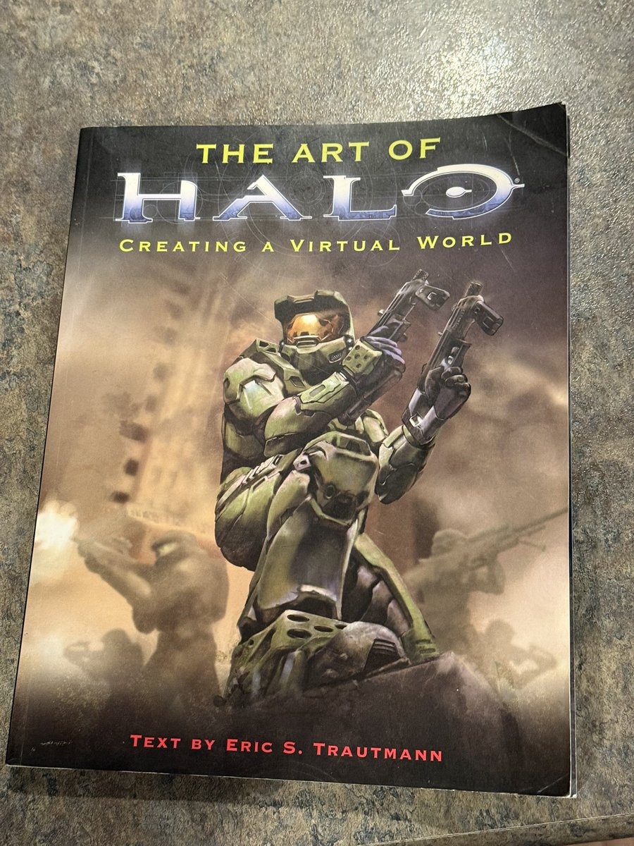 TwoForFlinching's tweet photo. This book is really a treasure trove of high res images of concepts and 3d art from the development of CE and Halo 2. Really neat stuff. https://t.co/TriPbql7eA