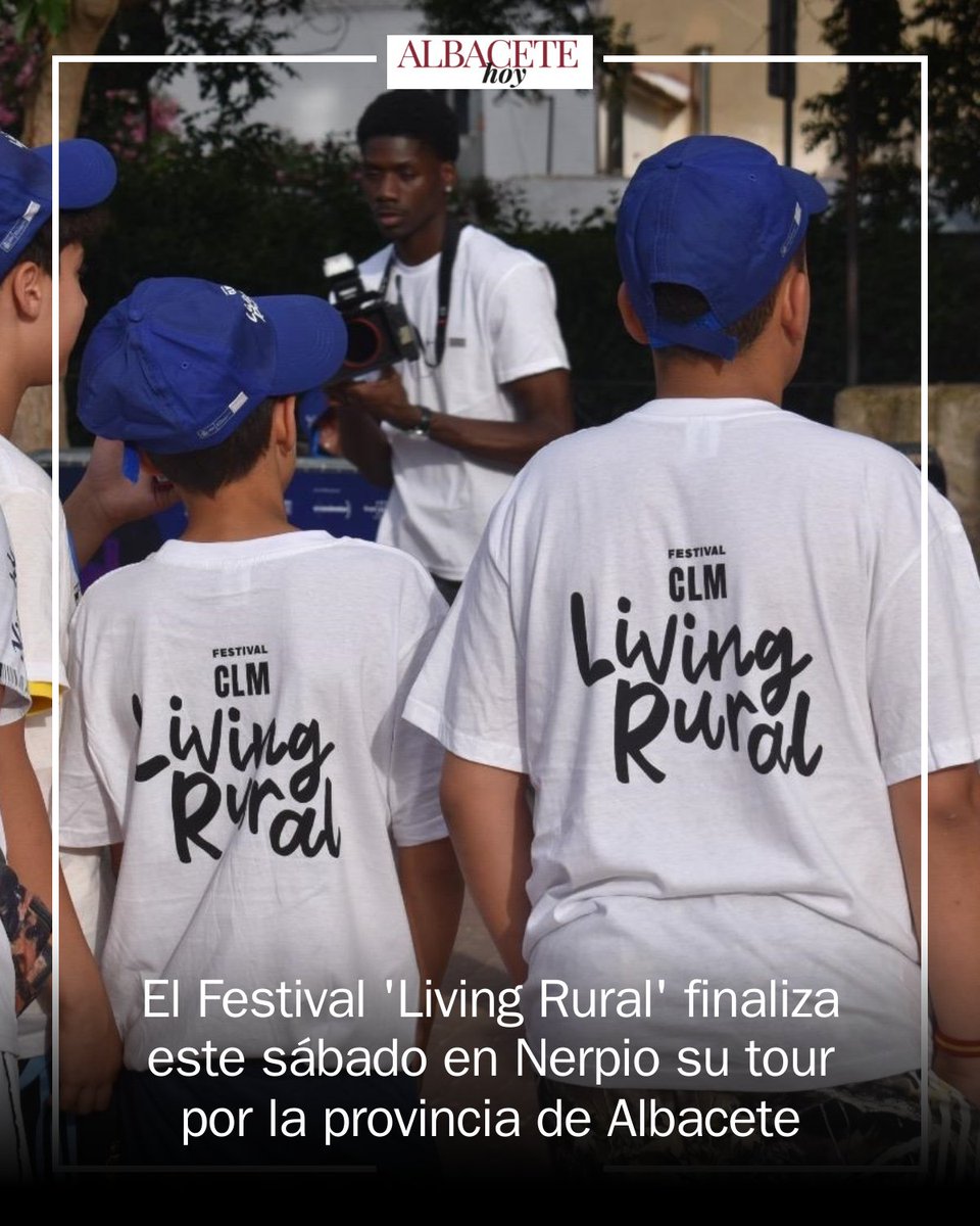 AlbaceteEdOn's tweet photo. 🎭 Nerpio acoge este sábado 19 de septiembre la última cita en Albacete del festival itinerante ‘Living Rural’. La jornada incluirá deporte senior, radio en directo, teatro infantil, gastronomía y música con Sara Beteta, Danny King y Armin Heidari. https://t.co/aMW5Z9Kycq https://t.co/Ap1b01Rk02