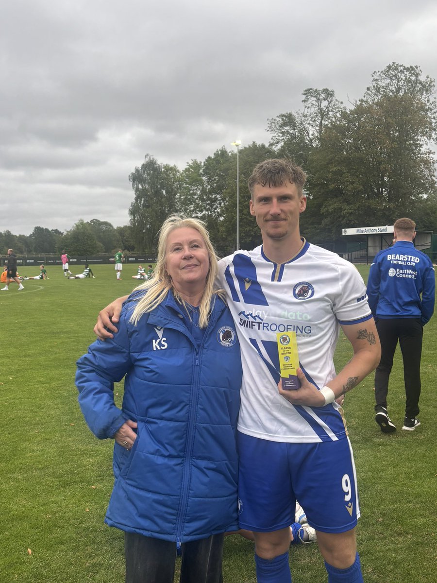 Bearsted_FC's tweet photo. Today’s man of the match sponsored by be visible was Matt Day #bearstedfc #bears #manofthematch  @MDay45 https://t.co/RS6Fkvihti