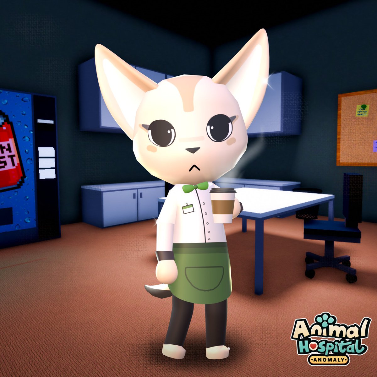 aha_newsupdates's tweet photo. 🚨 | New class Barista has been added to Animal Hospital. She's so tiny and adorable in the game.

The x2 coins and content event is now live. What are your opinions about her?

#animalhospitalanomaly #animalhospitalroblox https://t.co/uNvKAdlhSo