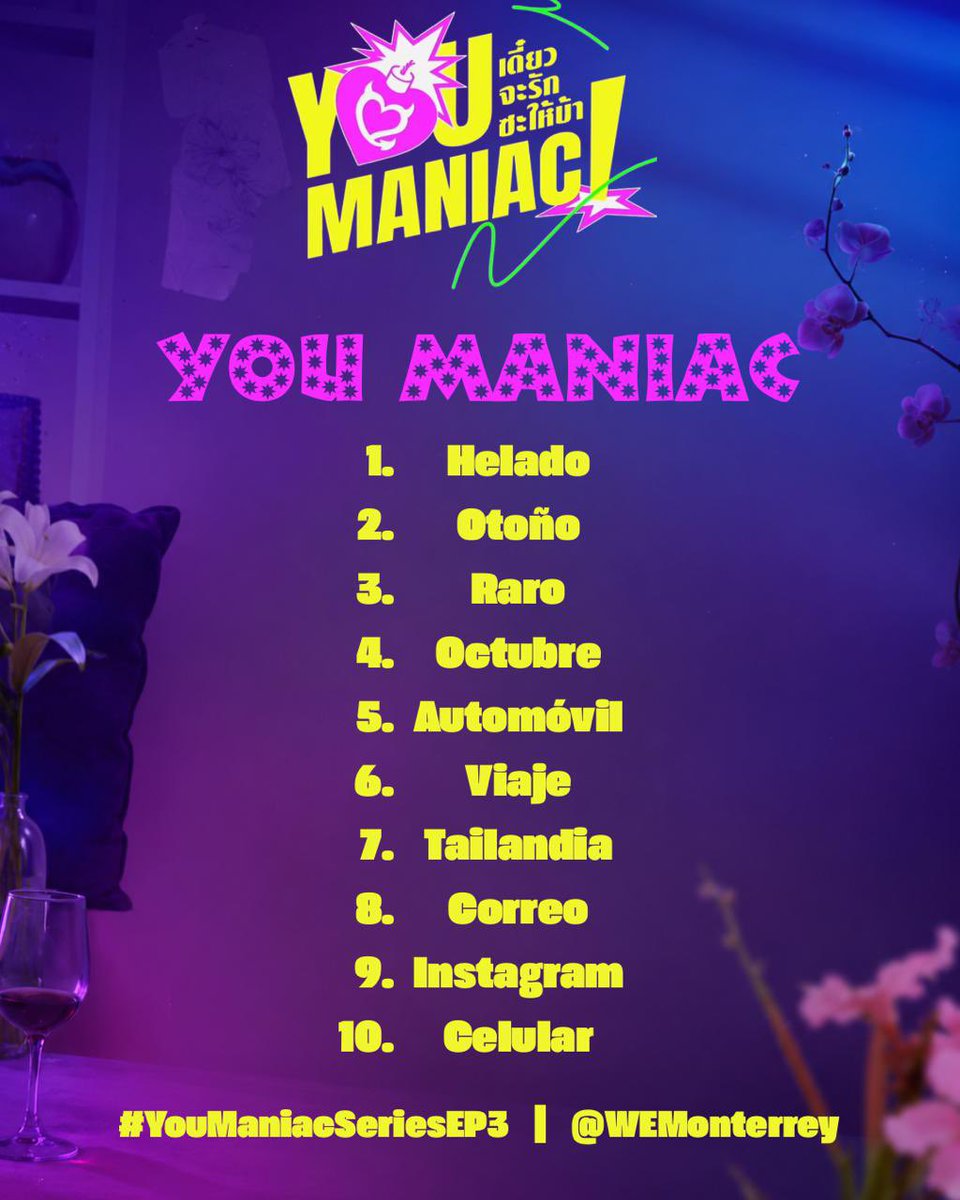 WEMonterrey's tweet photo. Comenten y recuerden usar el hashtag!! 🌟

#YouManiacSeriesEP4 https://t.co/ZFgNTrChTG