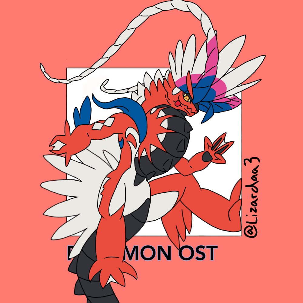 Lizardaa3's tweet photo. Koraidon in an album cover https://t.co/f8MVbGMTuj