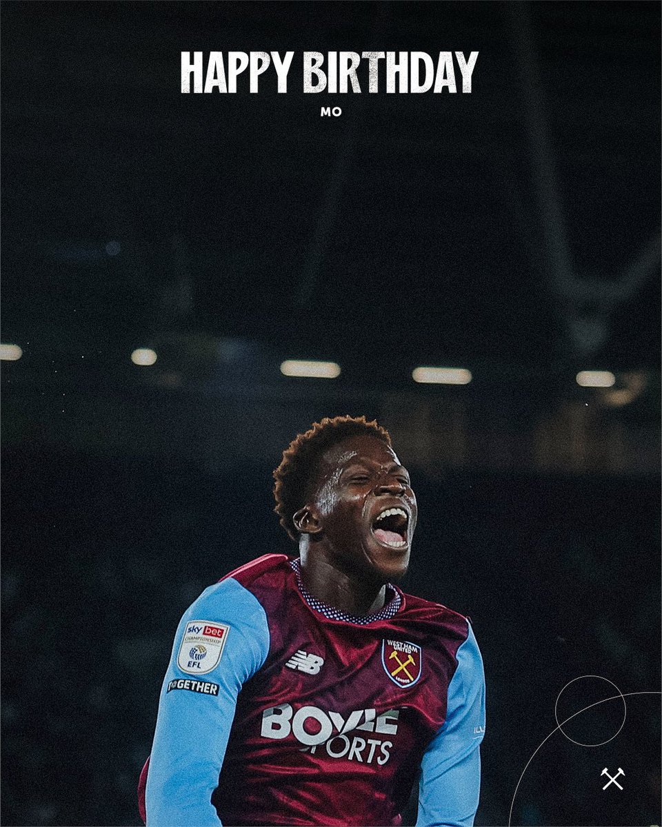 WestHam's tweet photo. Happy birthday, Mo 🫶 https://t.co/DpQS7BrljH