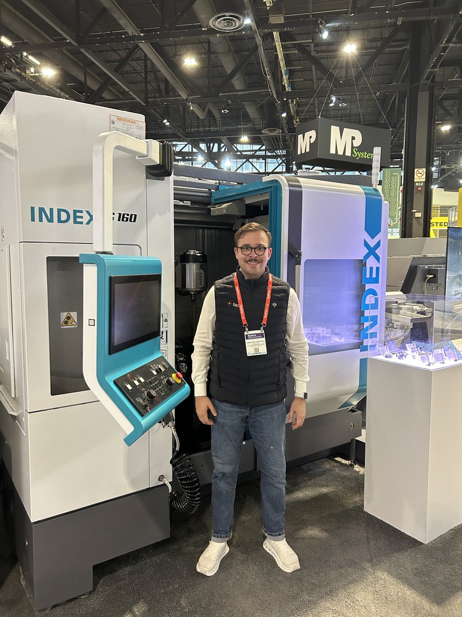 Duenhuber's tweet photo. Spent the week at IMTS and the coverage gap is hard to unsee.

Old guard: INDEX, Makino. Carrying the Midwest for decades, almost no coverage.

AI manufacturers: Boston Dynamics, Standard Bots. All the clips.

Same building. Reindustrialization needs both. 🇺🇸 https://t.co/cs9Q1kQ1L4