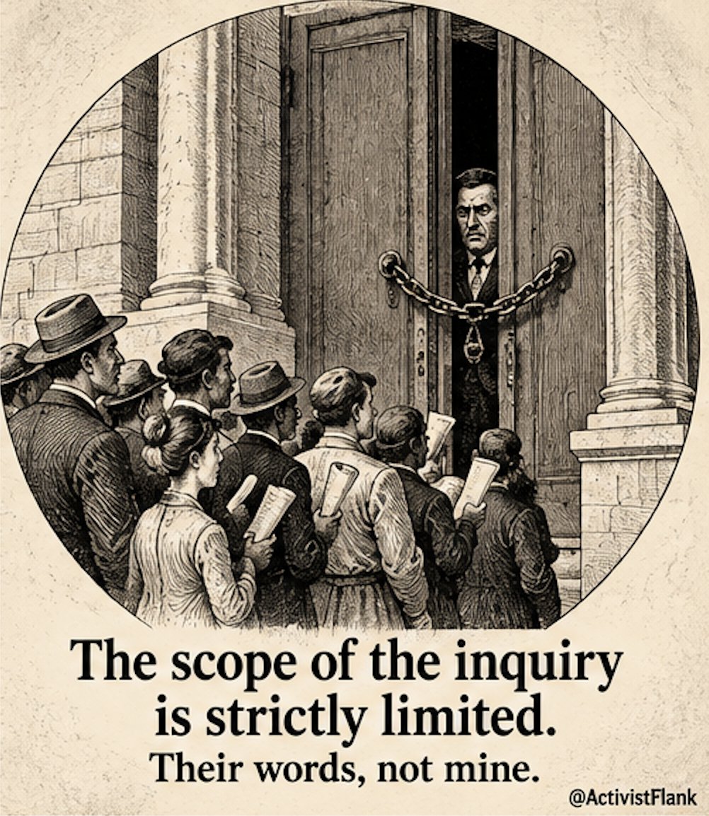 ActivistFlank's tweet photo. The FCC's September 11 public notice states that the scope of the inquiry is strictly confined to the specific areas the court identified and to record evidence already before it. The record it is refreshing dates to 2019. The limits date to 1996. https://t.co/XIUztfFJCC