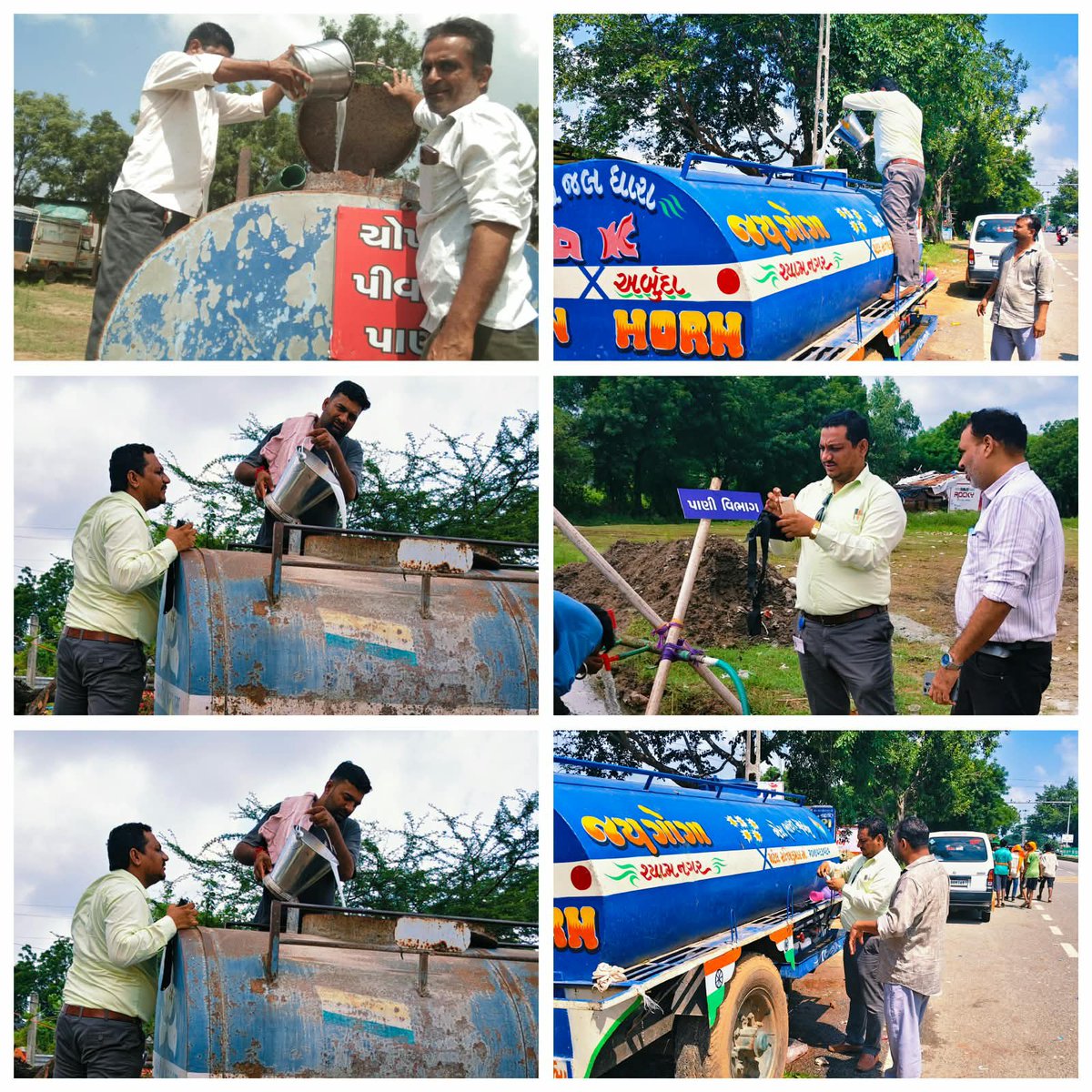 Thovadali's tweet photo. આજ રોજ I/C Ths,Amo થેરાસણા  દ્વારા વિજયનગર ત્રણ રસ્તા થી શ્યામનગર સુધી આવતા પદયાત્રી વિસામા માં પીવાના પાણી માં ક્લોરિન ટેસ્ટ કરી ક્લોરીનેશન કામગીરી કરવામાં આવી તેમજ જરૂરી સૂચન અને માર્ગદર્શન આપેલ. https://t.co/XG1Vbtaaus