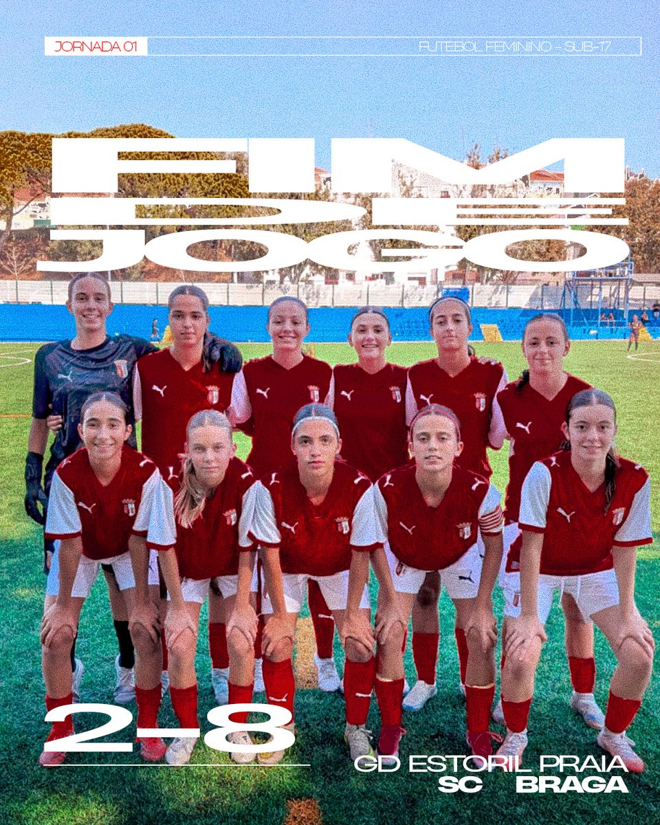 scbragafeminino's tweet photo. Estreia na Liga Feminina Sub-17 como ambicionamos: 𝗔 𝗩𝗘𝗡𝗖𝗘𝗥 💪

#DurasDeRoer https://t.co/O0y9Dt6X3X