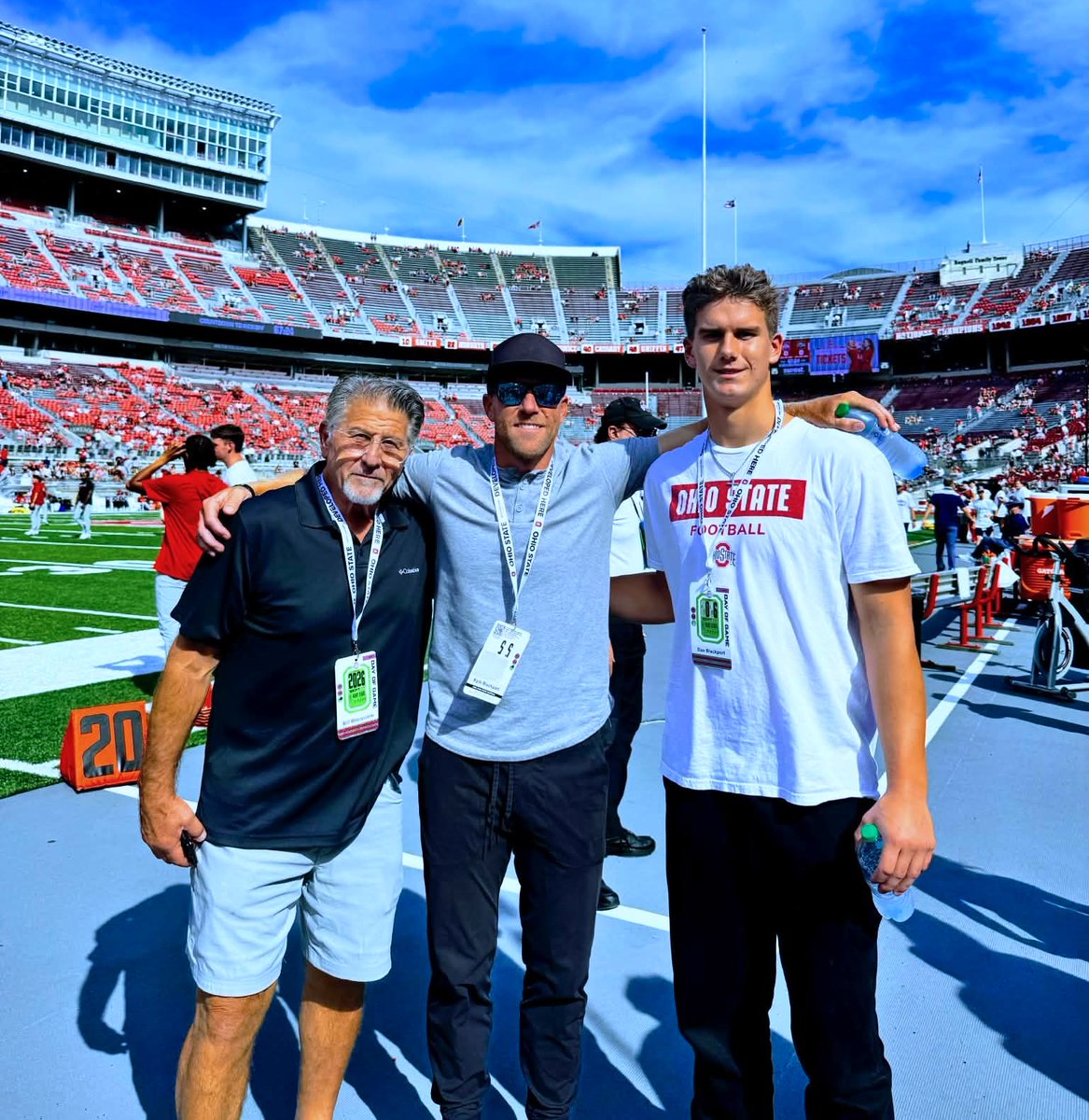 lenny_padilla's tweet photo. Grand Rapids South Christian High School sophomore Dax Blackport is on a visit at the Ohio State University football game on Saturday. Blackport is a 6-foot-4, 225-pound tight end and defensive end https://t.co/6JaDvX02vO