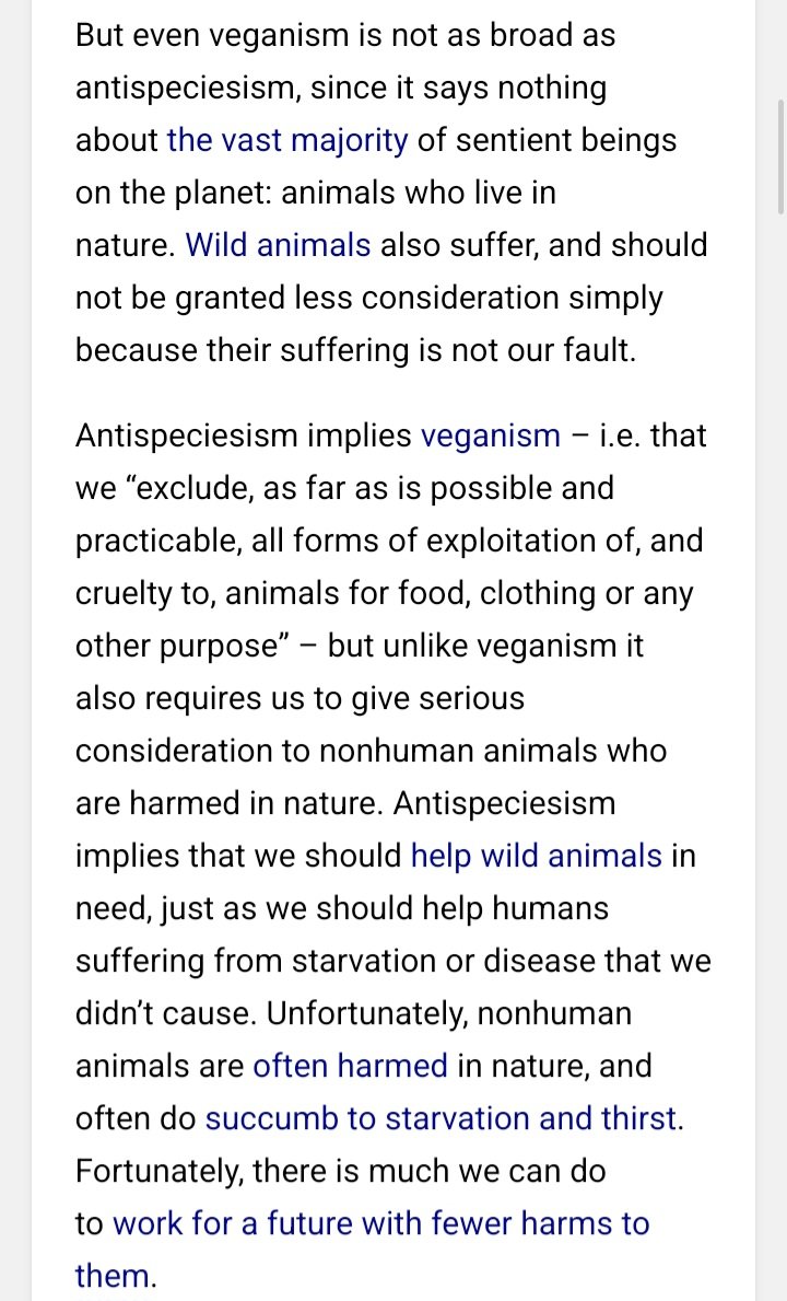 JaiBodhi's tweet photo. Magnus Vinding argues that animal advocates should focus on antispeciesism rather than veganism, using wild-animal suffering as an example as to why.
https://t.co/SXNIYdNqk3 https://t.co/4zt8xKofhL