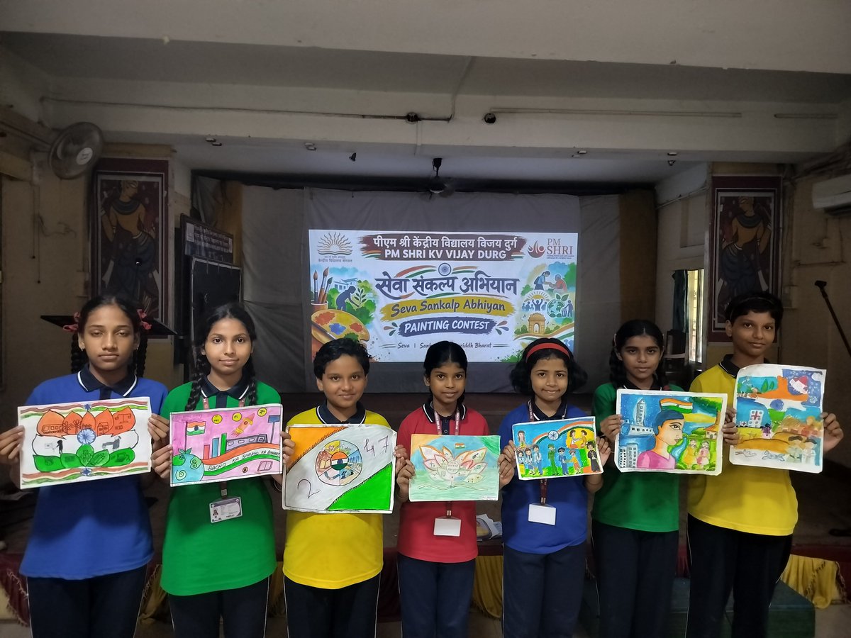 KVFortWilliam's tweet photo. #SevaSankapAbhiyaan 
Painting contest ,19/9/26 at PM SHRI KV VIJAY DURG
@KVS_HQ 
@kvsrokolkata 
@EduMinOfIndia https://t.co/L4VN7Dwh4X
