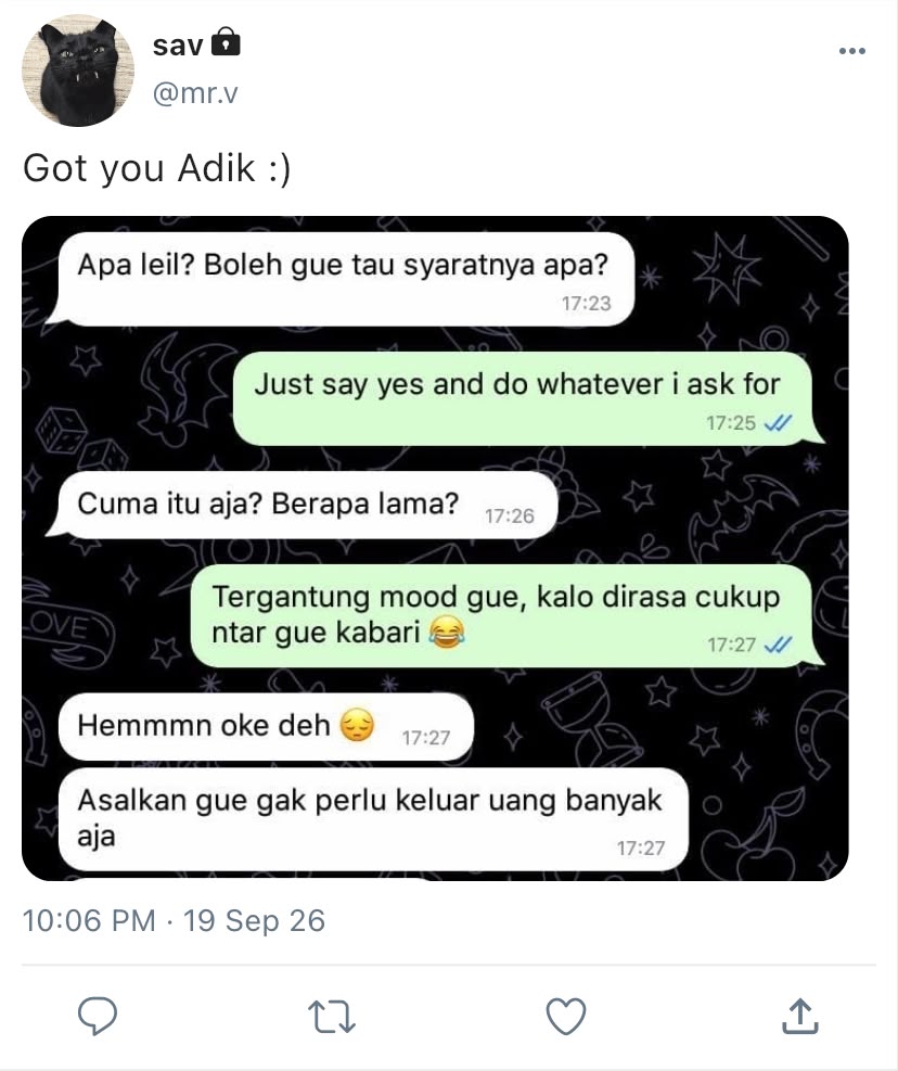 aubeyykai's tweet photo. Seonghyeon &amp;Keonho few tweets au ✨ 

Episode 02 : He got him!!  Perjanjian yang kansha kira akan bisa membayar lunas hutangnya, tanpa sadar malah semakin membawanya kedalam masalah baru yang jauh lebih besar.  

#Seonghyeon #keonho #cortis #brothership #hyeonkeon #keonhyeon https://t.co/XZ2qfcoE9x