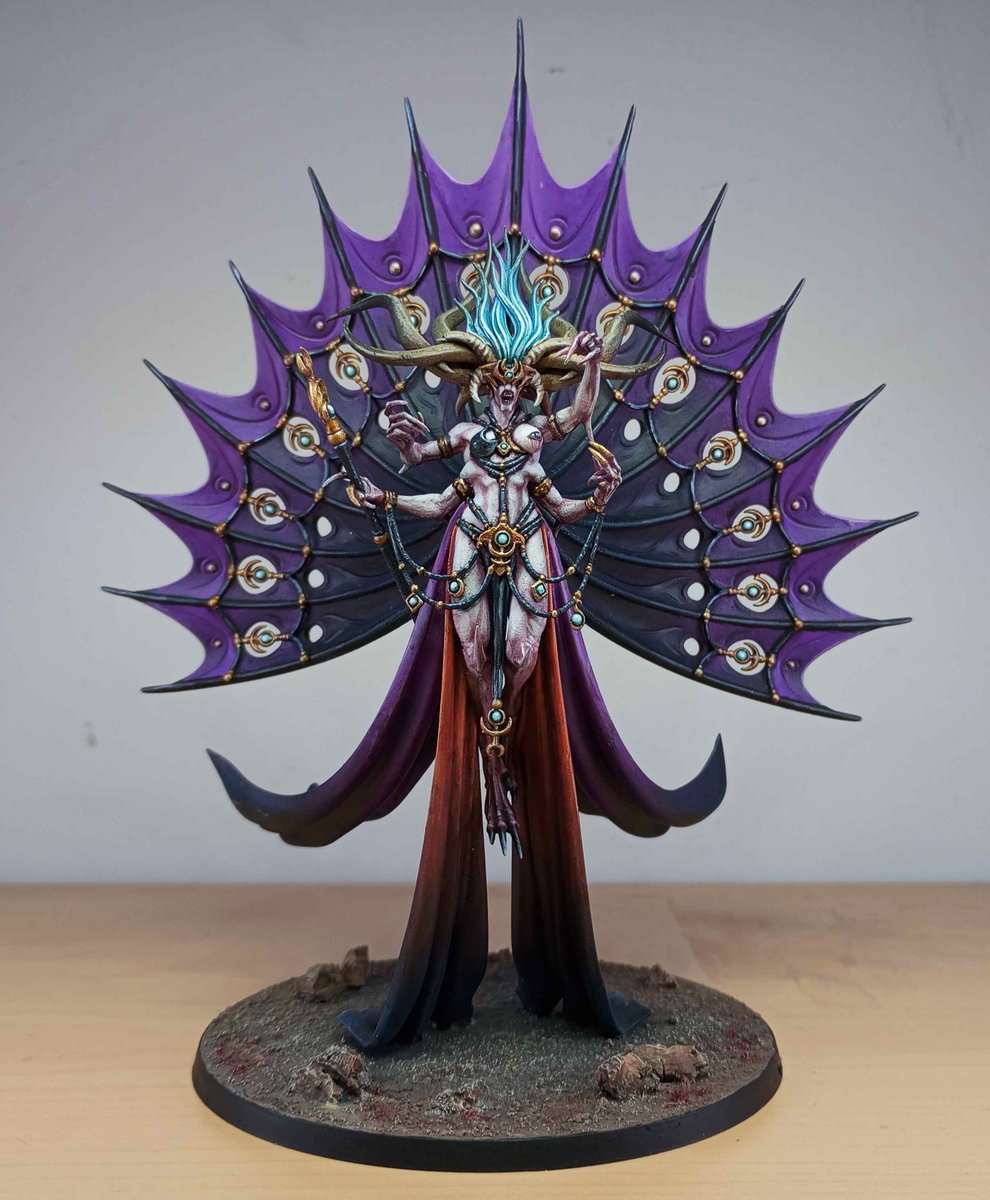 WillChu10's tweet photo. Decxessa from age of sigmar done ^^

Using this for Horus Heresy as Ruinstorm Sovereign with Rapturous Sensation Aetheric Dominion :3
.
.
.
.
.
.
#warhammercommunity
#PaintingWarhammer 
#slaanesh 
#Chaosdaemons 
#ruinstormdaemons https://t.co/1JrUe5UUBt