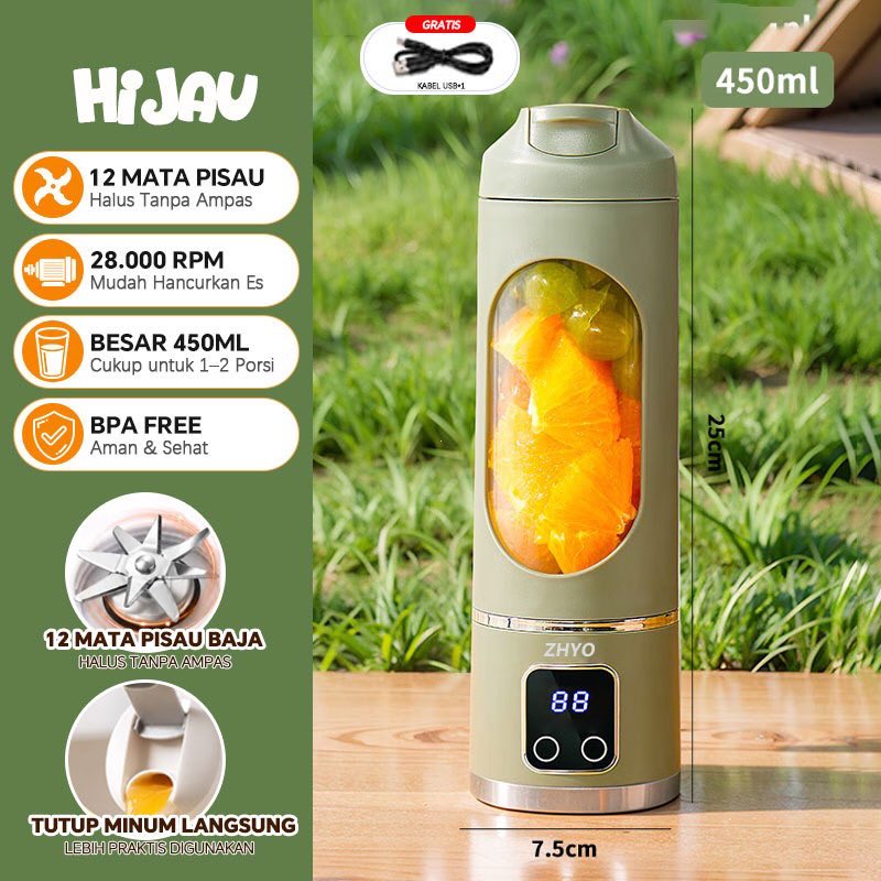 Rizbles's tweet photo. Cek ZHYO Blender Jus Elektrik Terbaru 450ML 12 Pisau, USB Charge, Buah &amp; Es Hancur Sekejap, Mudah Dibawa

 https://t.co/Eegdh6yG4W https://t.co/EG7NWavrK5