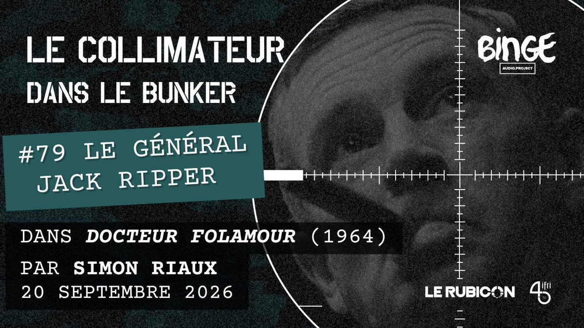 LeRubicon_org's tweet photo. #LeCollimateur lance aujourd'hui un nouveau format avec @SimRiaux, dérivé des "Dans le bunker" et consacré à des personnages de militaires marquants au cinéma : premier épisode autour du général Jack D. Ripper du "Docteur Folamour" de Stanley Kubrick.
https://t.co/DpPOxeBa69 https://t.co/gQk2V4AtCb