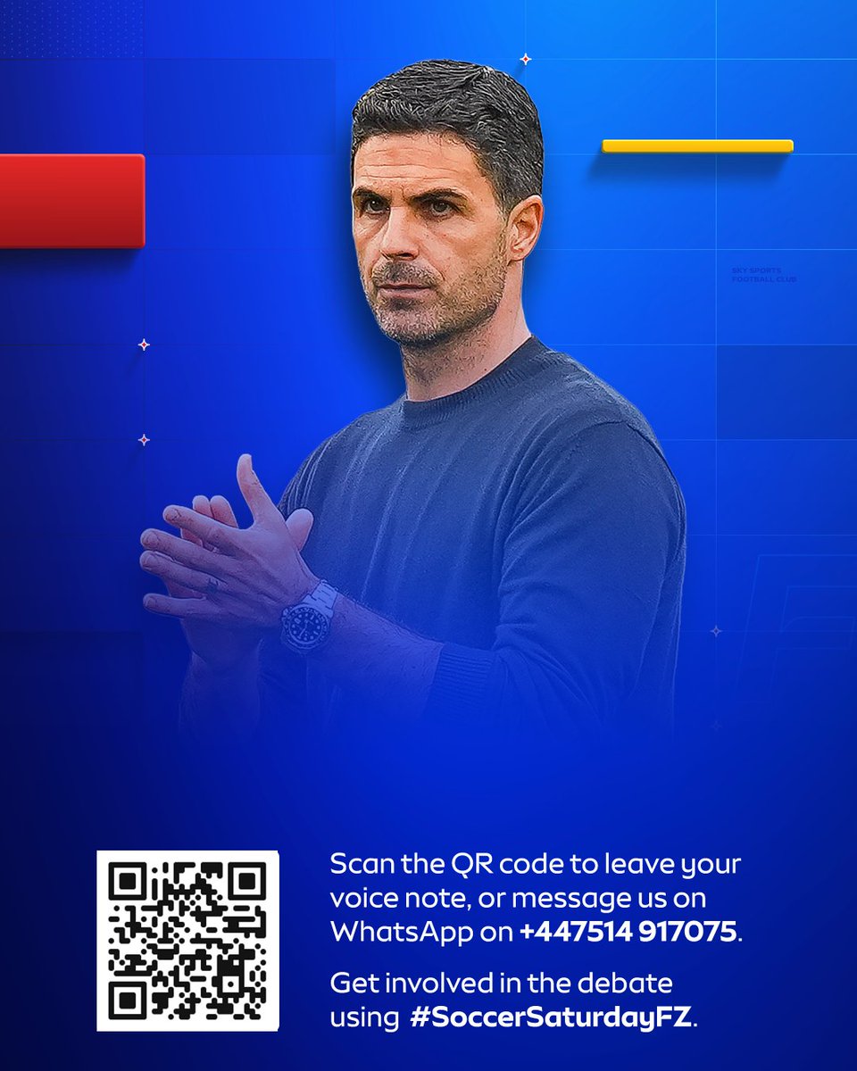 SkySportsNews's tweet photo. Coming up LIVE on Soccer Saturday FZ with Jay Bothroyd at 6pm 📺

😬 Champions humbled… Did Arsenal lack fight?
👀 Early title advantage for Man City?
🤯 Are Brighton title challengers?
🤔 Spurs lose again, how does De Zerbi fix them?
🟣 Have Aston Villa got their groove back?

Get involved here: https://t.co/mwI96GuW28
