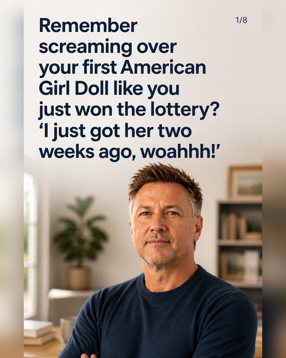 alpha_ross_'s tweet photo. Remember screaming over your first American Girl Doll like you just won the lottery? "I just got her two weeks ago, woahhh!" https://t.co/IXUVeA2CJR