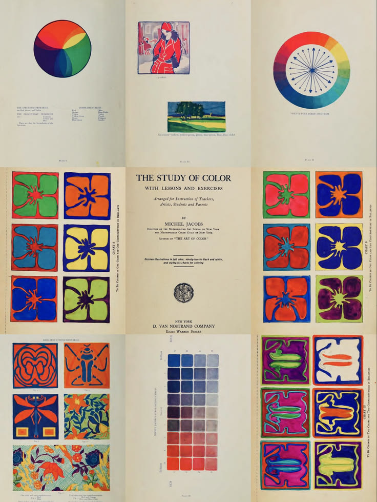 MeditateColor's tweet photo. Michel Jacobs, Color Plates from The Study of Color. 1925. https://t.co/5u87V6fVvb