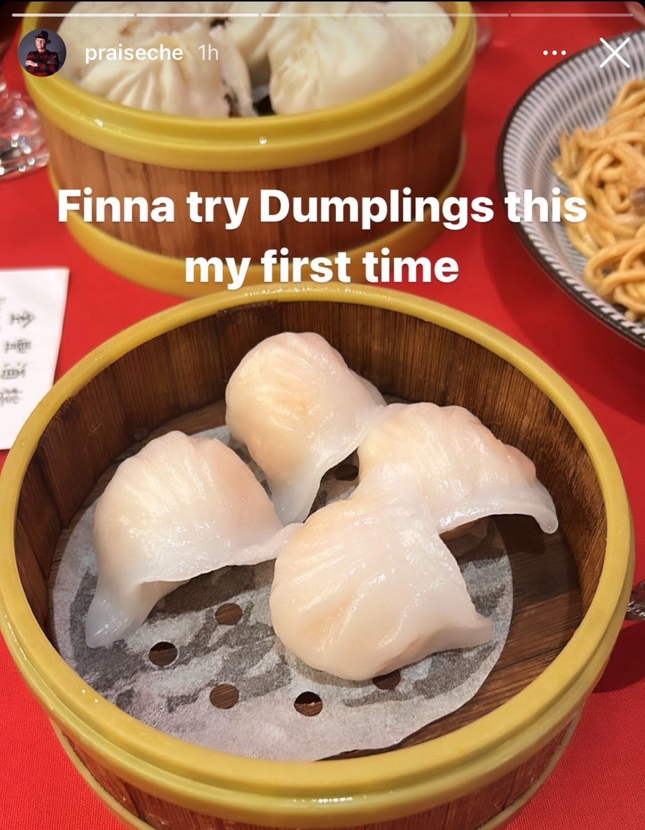 CheUnreleased's tweet photo. Throwback to when Che walked us through his first time eating dumplings😭 https://t.co/GYj9NfYtRn