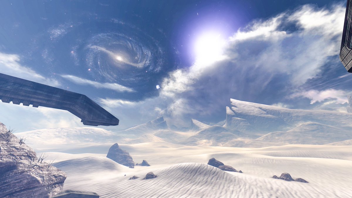 MrRaiiin's tweet photo. Halo 3’s skybox still has me in awe to this day, i was captivated when getting these shots, we really don’t have many games doing it like this anymore https://t.co/VxxWpsbusn