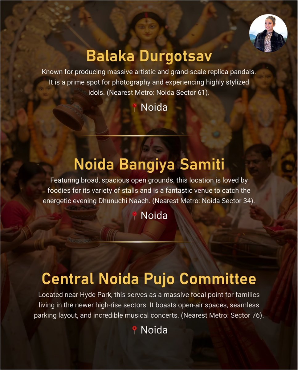 appletiwarivlog's tweet photo. Delhi-NCR, Durga Puja &amp; Navratri 2026 are here! 🪔✨ From pandal hopping and dhak beats to festive vibes and Dandiya nights, the celebrations have officially begun.

#DurgaPuja2026 #Navratri2026 #Dandiya #DurgaPandal #FestivalVibes #DelhiNCR https://t.co/QRV1p4oT05