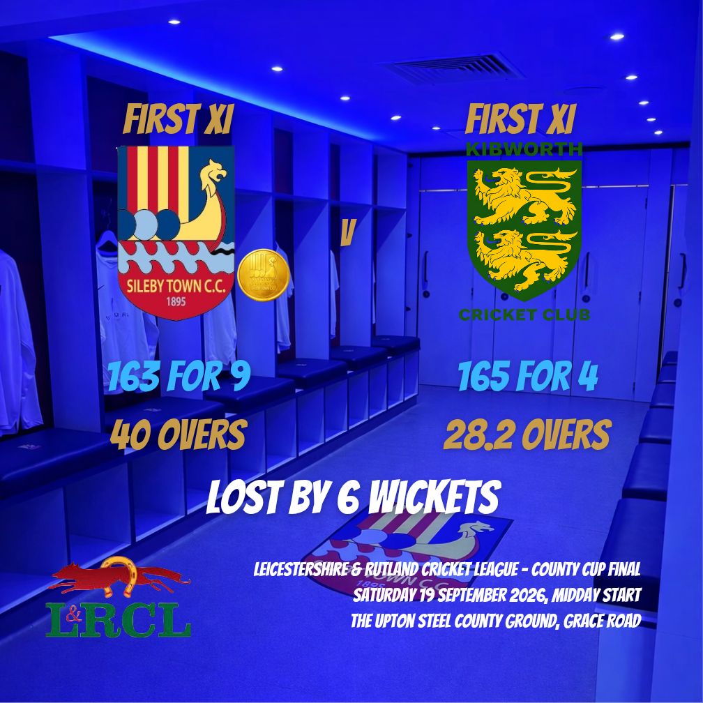 silebytown's tweet photo. Not the result we wanted but well done to the guys for getting us to the final. Congratulations to Kibworth on the win, the better side on the day. We go again next year! https://t.co/MSyhiDXhlV
