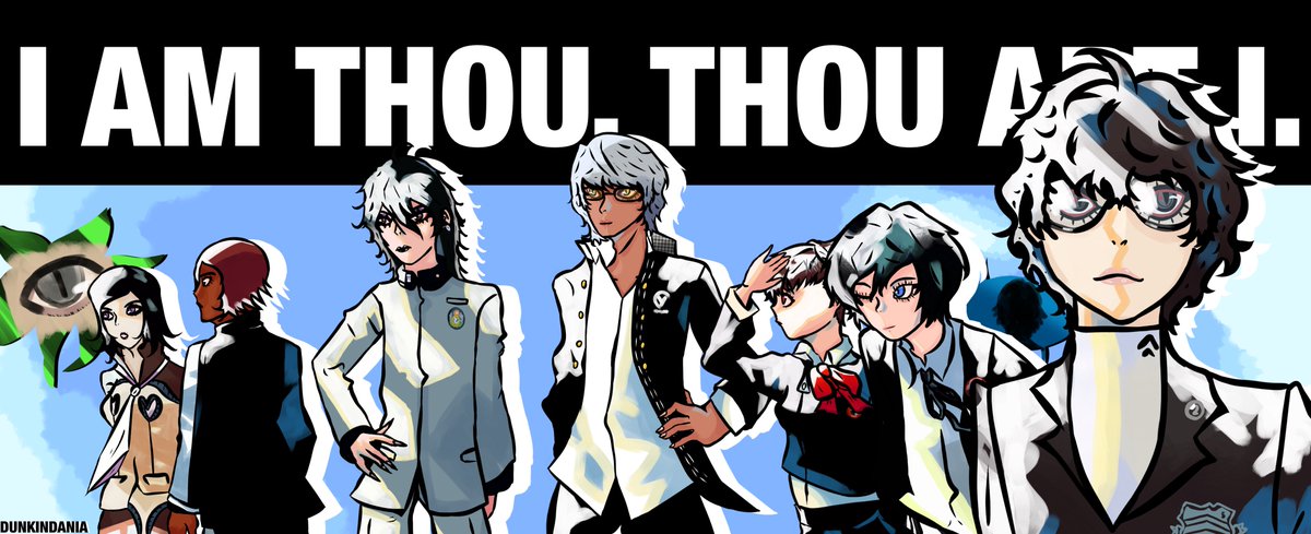 dunkindania's tweet photo. I AM THOU, THOU ART I.
#persona #atlusfaithful https://t.co/G2Bszc6cNo