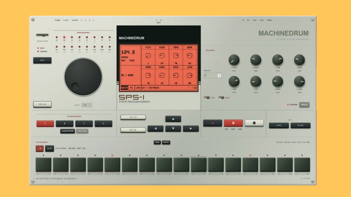 synthanatomy's tweet photo. Elektron MachineDrum emulator for your browser https://t.co/N0K5wMLfaK
#elektronmachinedrum #machinedrum #drummachine #synthesizer #synth #browser #synthanatomy https://t.co/Yv64iUQayg