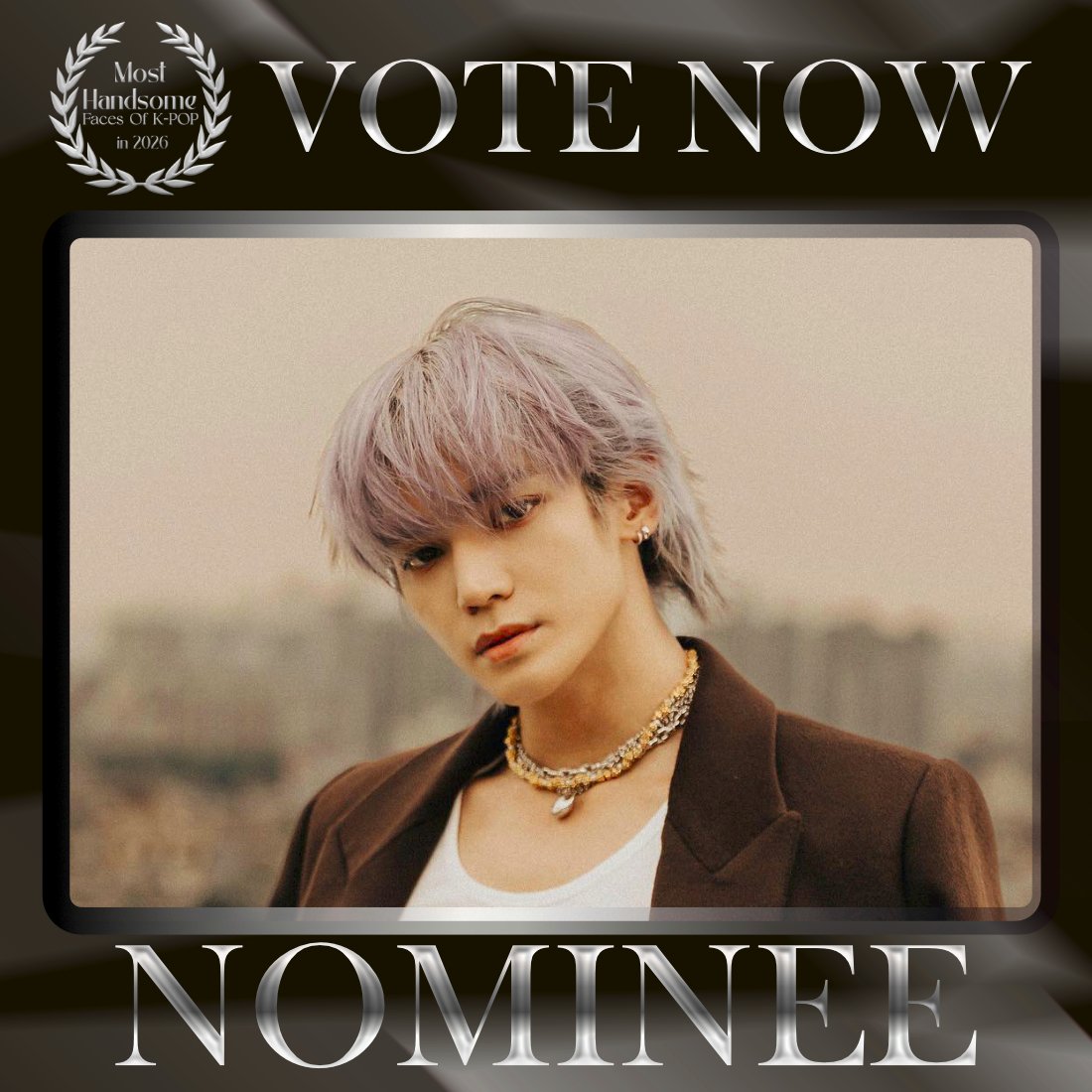 TOP100KPOP's tweet photo. TAEYONG (NCT 127) is nominated for Most Handsome Faces of K-POP in 2026.

👉 VOTE: https://t.co/Si3coBolbM https://t.co/2RGjp72OuR
