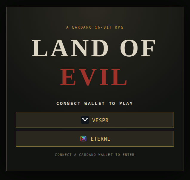 LandofEvilADA's tweet photo. coming soon! #ada #cardano #game #rpg https://t.co/mk5OV7PN45