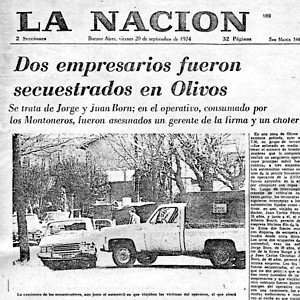 aclarrabure's tweet photo. 19SEP74 Secuestro de Jorge y Juan Born en La Lucila, Buenos Aires, mueren asesinados 1 Gerente y el chofer del auto. Los terroristas montoneros logran cobrar u$s 60 millones, el mayor rescate de la historia!!! https://t.co/eJV3Vl3hhq