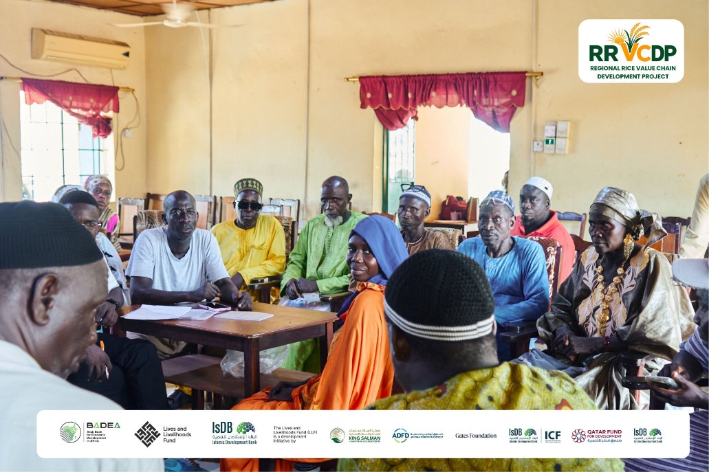 RRVCDP_Gambia's tweet photo. Working Together for Better Solutions for Rice Farmers

Farmers, government officials, and RRVCDP staff came together to discuss practical solutions for stronger rice production.

 #RiceFarmers #LLF @LLF_fund
@KSRelief_EN @ABUDHABI_FUND @gatesfoundation @qatar_fund @isdb_group https://t.co/NCTZ5F8w6g
