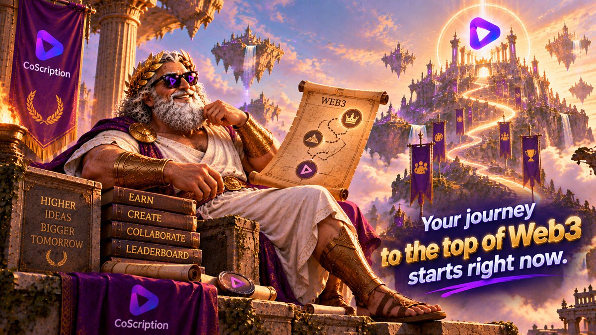 CoScriptionAI's tweet photo. 🤓 Ready to dominate the leaderboard?

🏆 Climb the CoScription rankings by crushing Earn tasks, generating stunning AI artwork, and collaborating in community clubs.

🚀 Your journey to the top of Web3 starts right now.

$COS https://t.co/yeHxCvn4UR